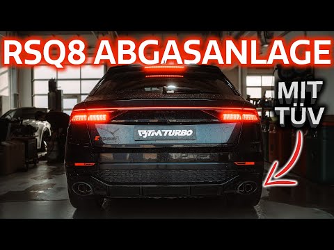 Audi RSQ8 - BESTE ABGASANLAGE mit Zulassung - LIVE Einbau und Details -Sound Check - BTM Turbo
