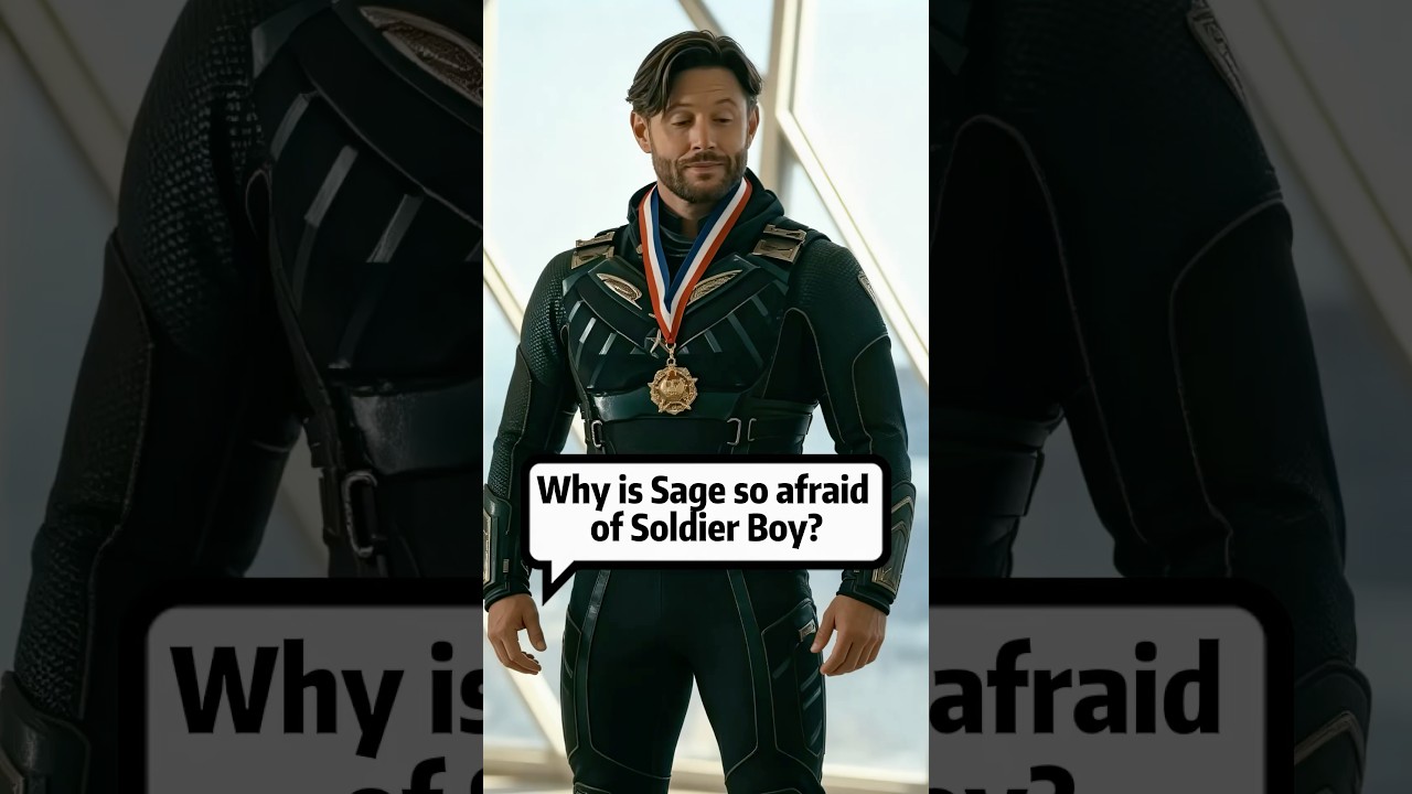 Why is Sage so afraid of Soldier Boy? #foryou #movie #theboys