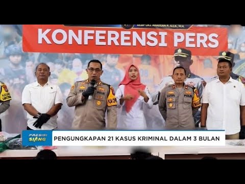 POLRES PROBOLINGGO KOTA UNGKAP 21 KASUS KRIMINAL DALAM 3 BULAN TERAKHIR