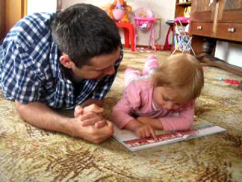 Siobhan reading "Where is the Green Sheep?"