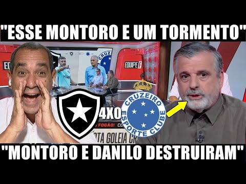 🖤🤍BOTAFOGO 4 X 0 CRUZEIRO ⚽🔥 PASCOAL RASGA ELOGIOS A MONTORO E DANILO APÓS GOLEADA 💥🗣️