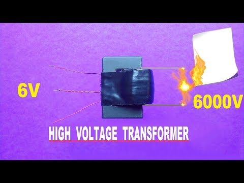 Diy High Voltage Transformer..High Voltage Plasma Circuit..Homemade High Voltage Transformer.[Hindi]