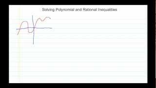 preview picture of video 'Solving Polynomial and Rational Inequalities'