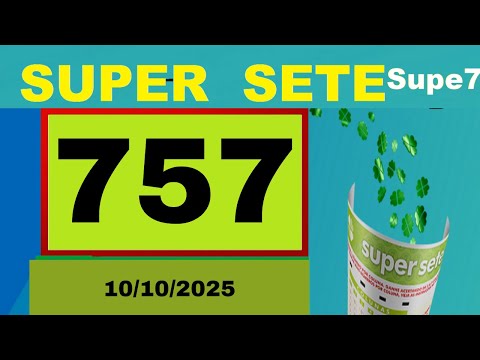 Resultado do Super Sete Concurso 0757 Sorteio dia 10/10/2025