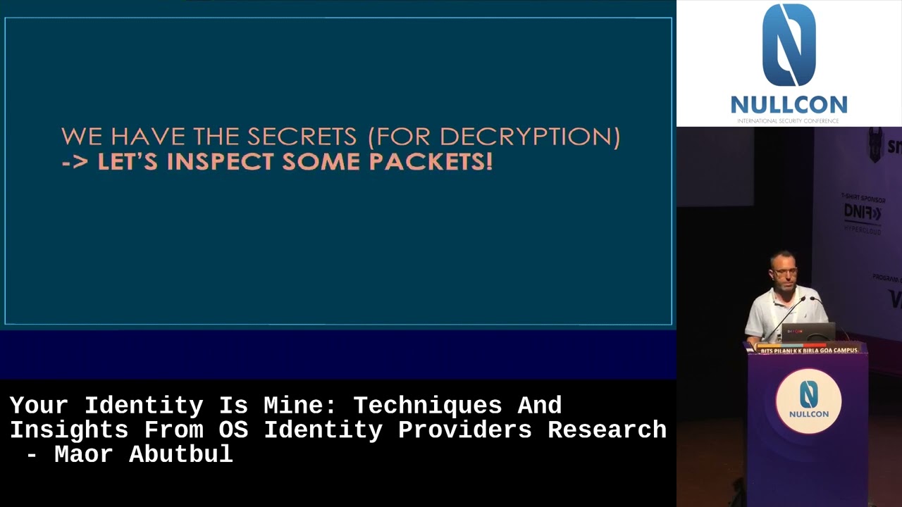 Nullcon Goa 2025: Your Identity Is Mine: Techniques & Insights From OS Identity Providers Research