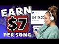 Earn $7 Per Song! Make $410/Day Listening To Music | Make Money Online 2023 - (UPDATED)