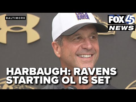 John Harbaugh on a "productive practice," locking in the Ravens starting offensive line