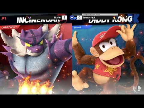 Smash Lab 186 SSBU Losers Semis Skylar (Incineroar) vs. JumboJack (Roy/Diddy)