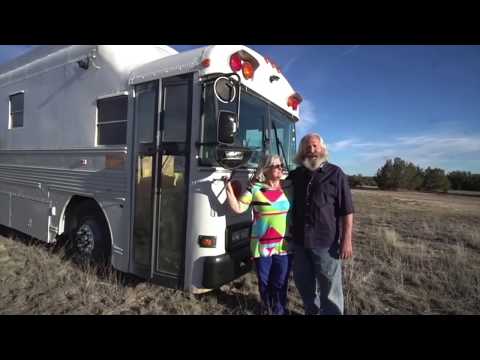 Retired Couple's Residential-Quality SKOOLIE Home!