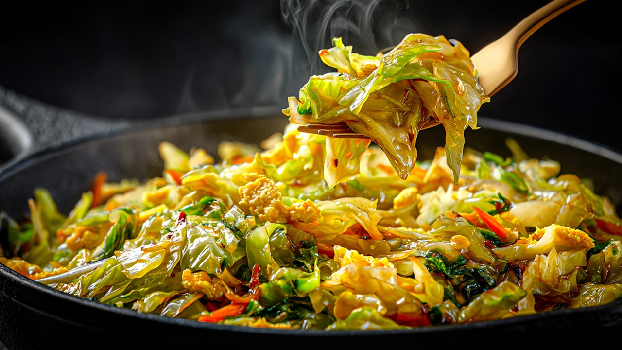 I cook cabbage with Eggs like this every weekend! Simple, very tasty and Quick One-Pan Dinner ❗️