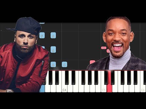 Nicky Jam ft Will Smith & Era Istrefi - Live It Up  (MEDIUM Piano Tutorial)