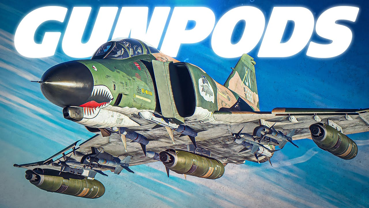 F-4E Phantom GUNPODS & Mig-21 Furball Dogfight | Digital Combat Simulator | DCS |