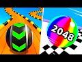 Ball Run 2048 Vs Sky Rolling Ball 3d - All Level Gameplay Android,iOS - NEW MEGA APK UPDATE GAME