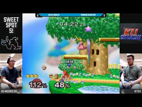 Sweet Spot 5 SSBM - OG Moonslide (Ice Climbers) Vs. Iifter (Peach) - Winners Quarters