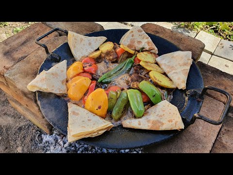 AMAZING LAMB DISH WITH VEGETABLES | AZERBAIJANI CUISINE - SAJ ICHI | asmr food