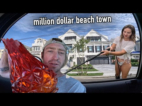 Trash Picking In Front Of POLICE In RICH Neighborhood!