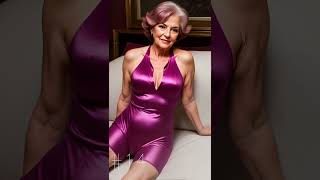 Natural Older Women (Over 60) | Magenta Bodysuit