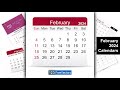 February 2024 Calendar | 123FreeVectors