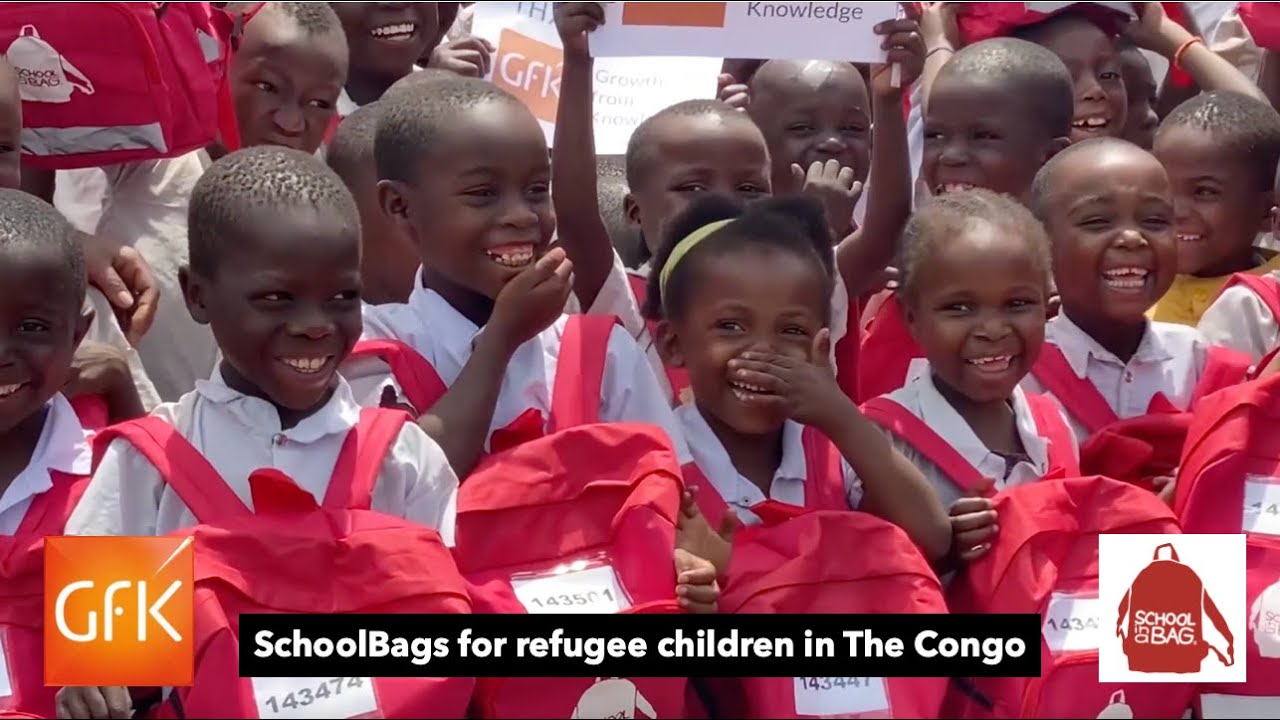 Refugee children in The Congo receive SchoolBags