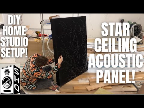 HOME STUDIO SETUP! STAR CEILING ACOUSTIC PANEL CLOUD! FIBER OPTIC
