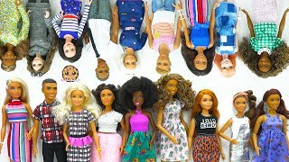 Giant Barbie Doll Haul ! Box of Cool Barbie Dolls Tall, Petite, Curvy, Ken Fashionistas