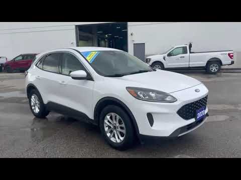 2020 Ford Escape SE AWD in White for sale at Pine Tree Ford in Woodbridge, ON