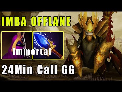 [Sand King] New IMBA Offlane Full Magic Damage Style Ez Game 24Min Call GG (FullGame Dota2 7.22c)