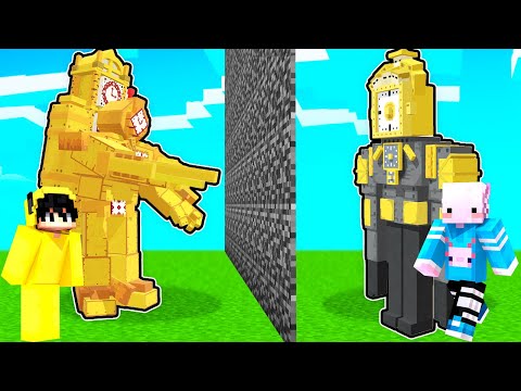 GOLDEN TİTAN TV MAN VS CYBER SKİBİDİ G-TOİLET! | Minecraft