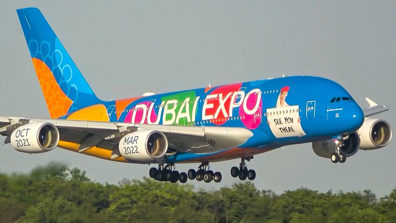 60 MINUTES PURE AVIATION - AIRBUS A380, B747 ... Special Liveries only (4K)