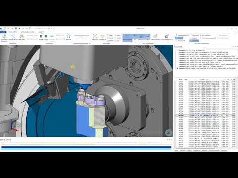 NC2check-Maschinensimulation der Bearbeitung einer Motorradgabelbrücke mit Kreissegmentfräsern