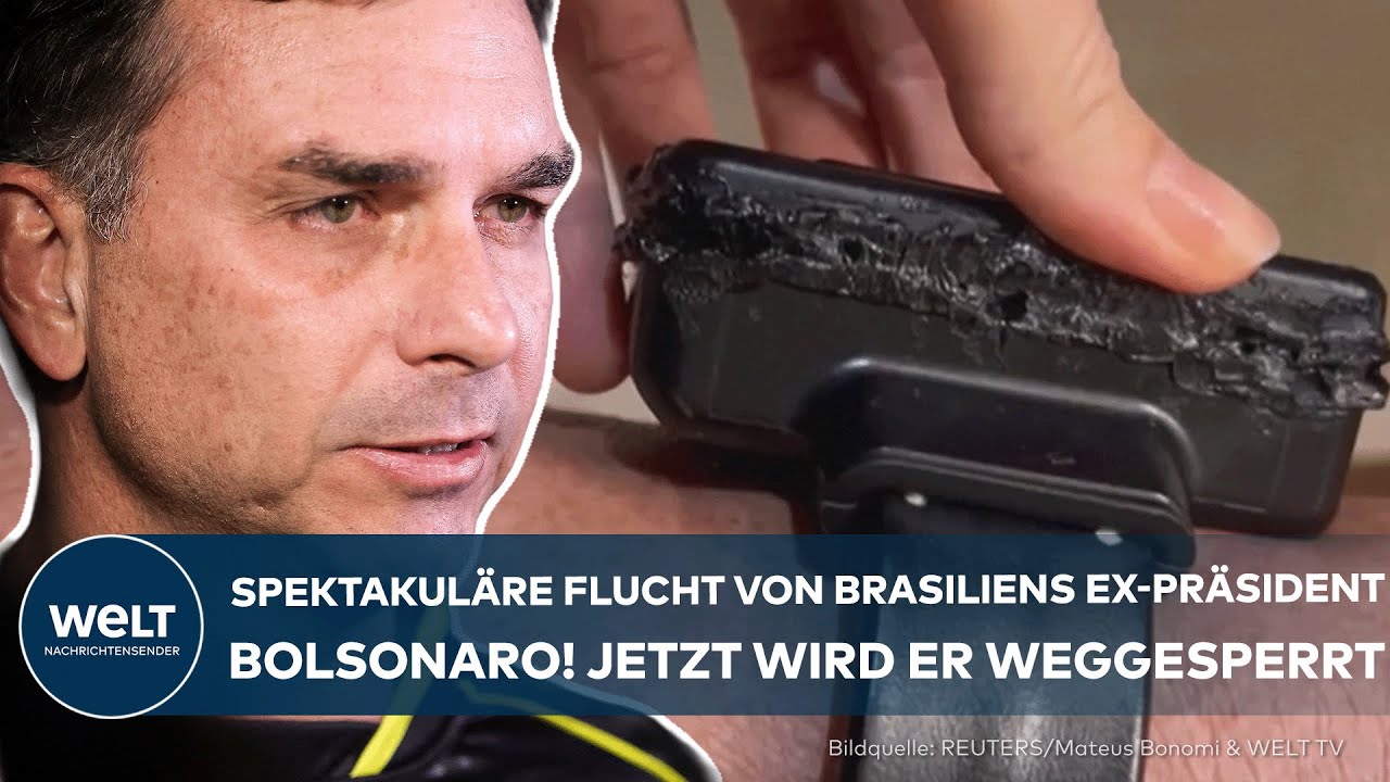 BRASILIEN: Ex-Präsident Bolsonaro festgenommen – Fluchtversuch mit Lötkolben an Fußfessel!