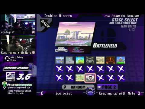 I Can't Believe It's Not Melee! What a Twist! Doubles - Zoologists (G) vs KarSMASHians (R)