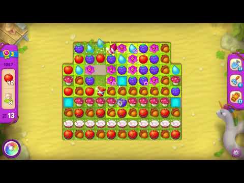 Gardenscapes 1087 Super Hard Level - 14 moves - NO BooSTERS