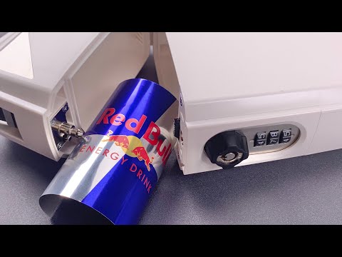 [1160] “The Ultimate Portable Safe” Opened With Red Bull Can (SafeGo)