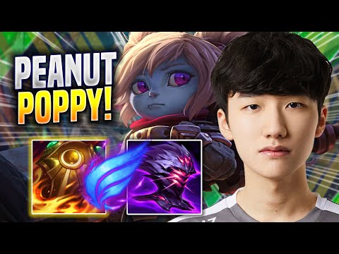 PEANUT TRIES NEW POPPY BUILD! - GEN Peanut Plays Poppy JUNGLE vs Lee Sin! | Season 2023