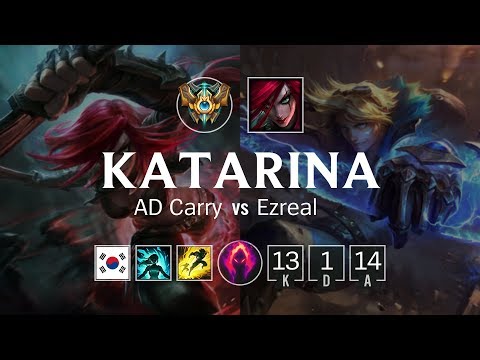 Katarina Bot vs Ezreal - KR Challenger Patch 8.23
