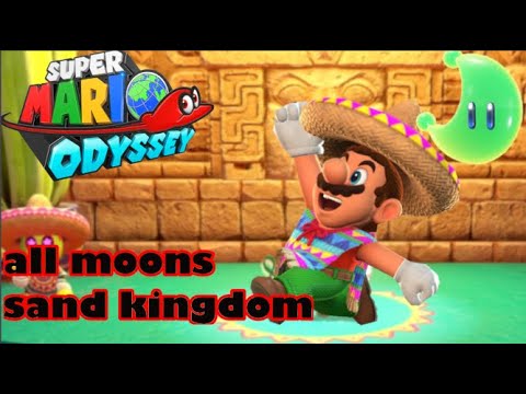 Super Mario Odyssey all power moon locations in sand kingdom (1-89 moons)