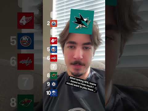Blind ranking NHL teams based on how much I would want to play for them… #blindranking #nhl #hockey