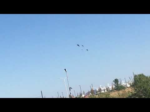 Allience Airport Airshow 2019 USAF Heritage Flight Flyby
