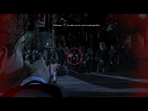 The Walking Dead Season 4 Episode 4 - Clem Shoots Minnie When she is in the Walker Herd