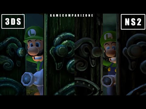 Luigi's Mansion Nintendo Switch 2 vs 3DS comparison