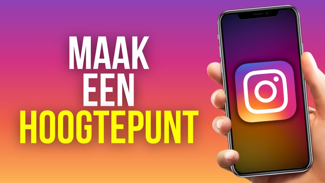 Een hoogtepunt maken op Instagram van opgeslagen Stories