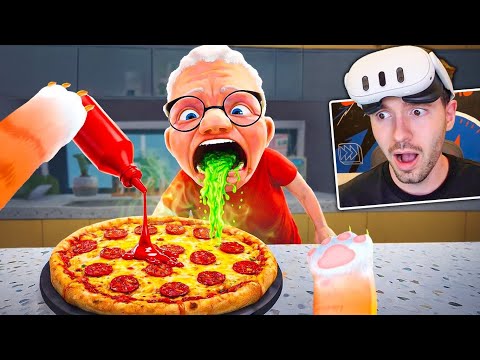 TROLLEI A AVÓ com a NOVA PIZZA no I Am Cat VR