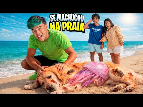Frederico's first time in the sea and a jellyfish stung him‼️😰 *everything that happened