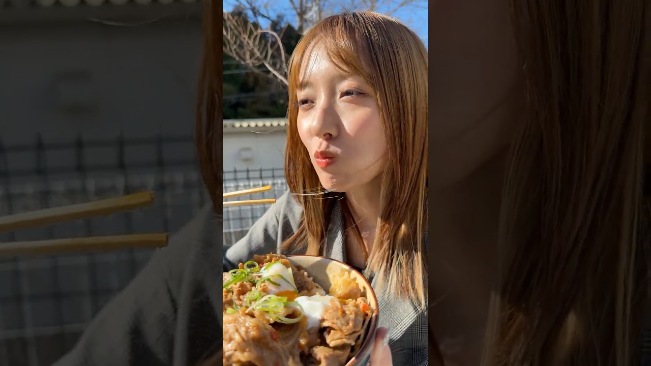 部下の荒井にマウンテンビューを見せたい#飯テロ #牛丼 #引っ越し