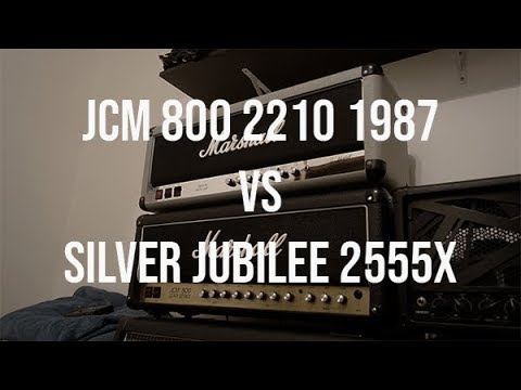 Marshall JCM 800 2210  vs Silver Jubilee 2555x | 1960ax Greenback UK