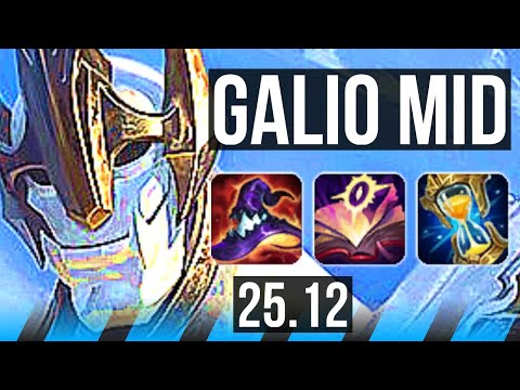 GALIO vs LUCIAN (MID) | Legendary, 6 solo kills, 37k DMG | EUW Master | 25.12