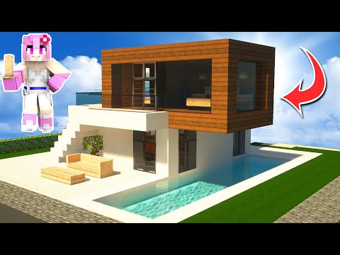 Insane Spanish Tutorial: Build Modern Minecraft House Easily! #52