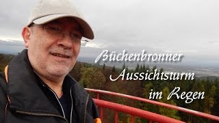 preview picture of video 'Büchenbronner Aussichtsturm bei Regen'