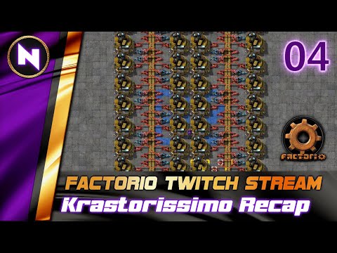 Factorio Krastorissimo Recap | #4 QUEST FOR YELLOW SCIENCE | Livestream Summary